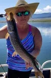 Ginger catches a nice pike