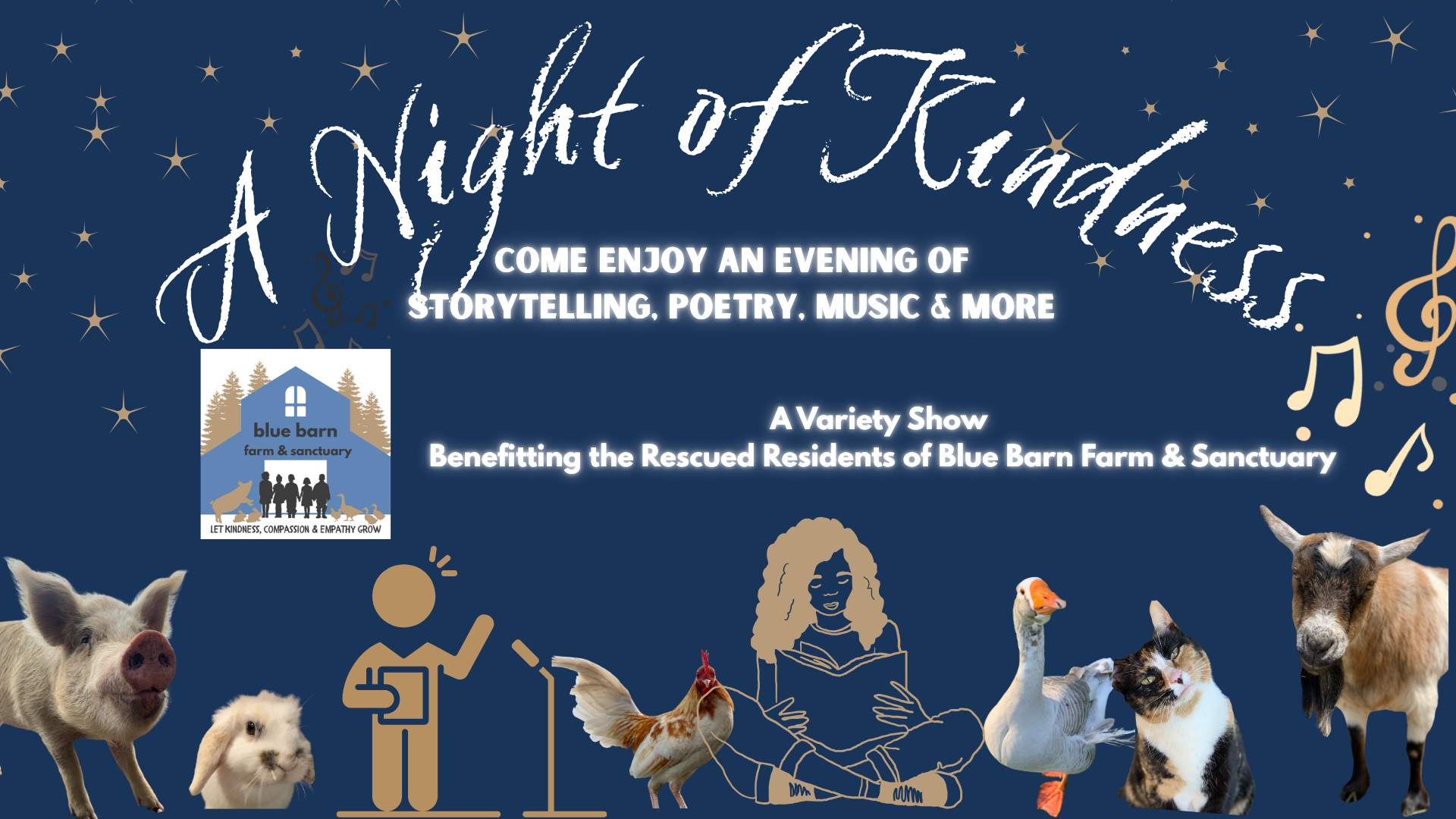 "A Night of Kindness" - a Variety Show &amp; Silent Auction Benefitting BBF&amp;S