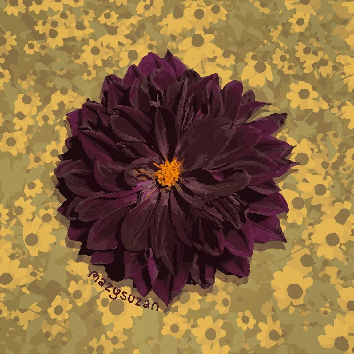 Black Dahlia - spring is finally here πΌ even tho it hailed today in Detroit π! Celebrating this beautious boom of blooms with a tribute to one of my flower faves: the dahlia π₯°
Digital photo collage with some color filtering and touching
#flowerp