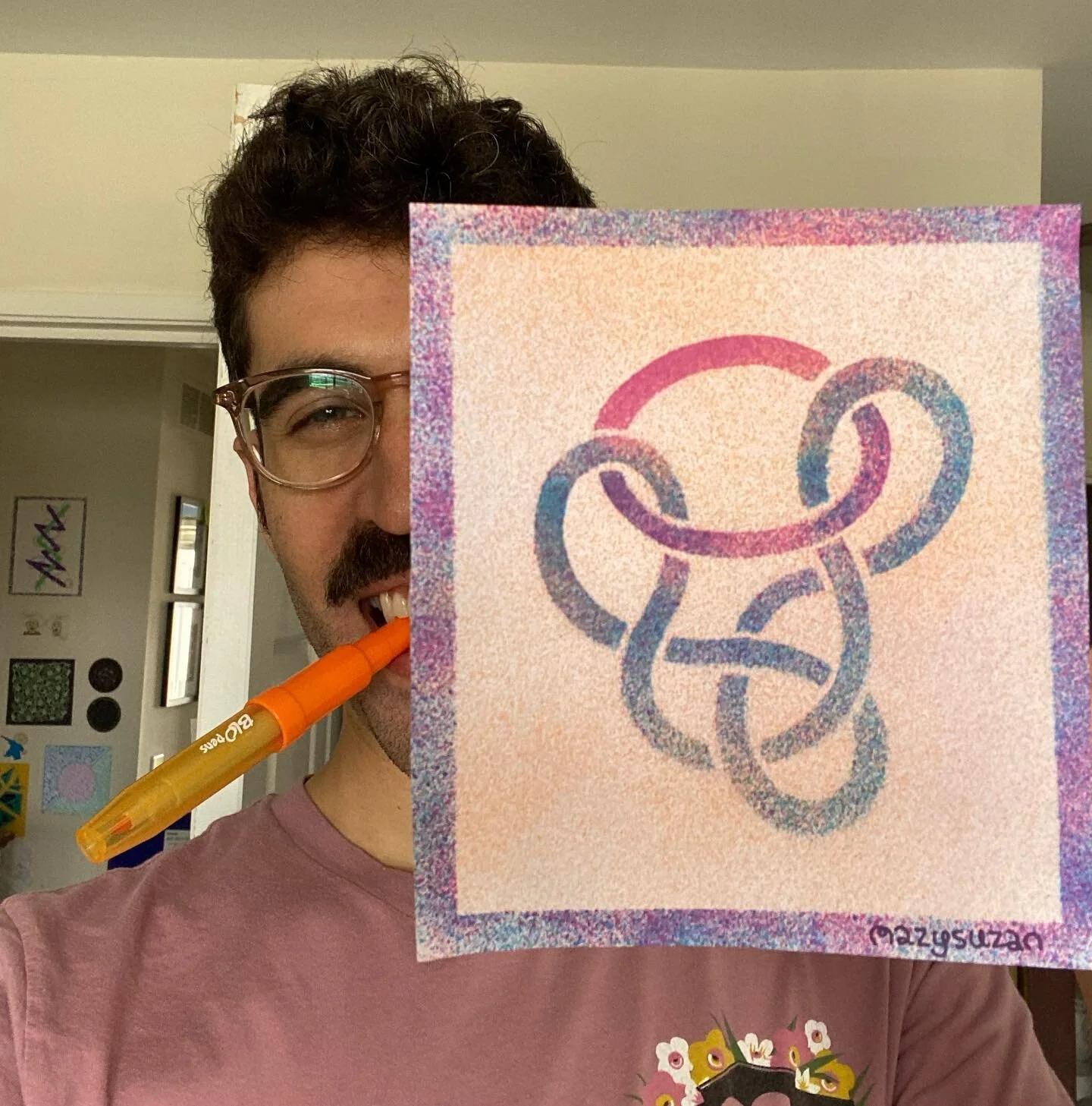 More stencil funtime! Another X-acto cut. If you’ve never tried a Blow Pen, I can’t recommend highly enough. 
#stencil #stencilart #detroitartist #colorful #xacto #blowpen