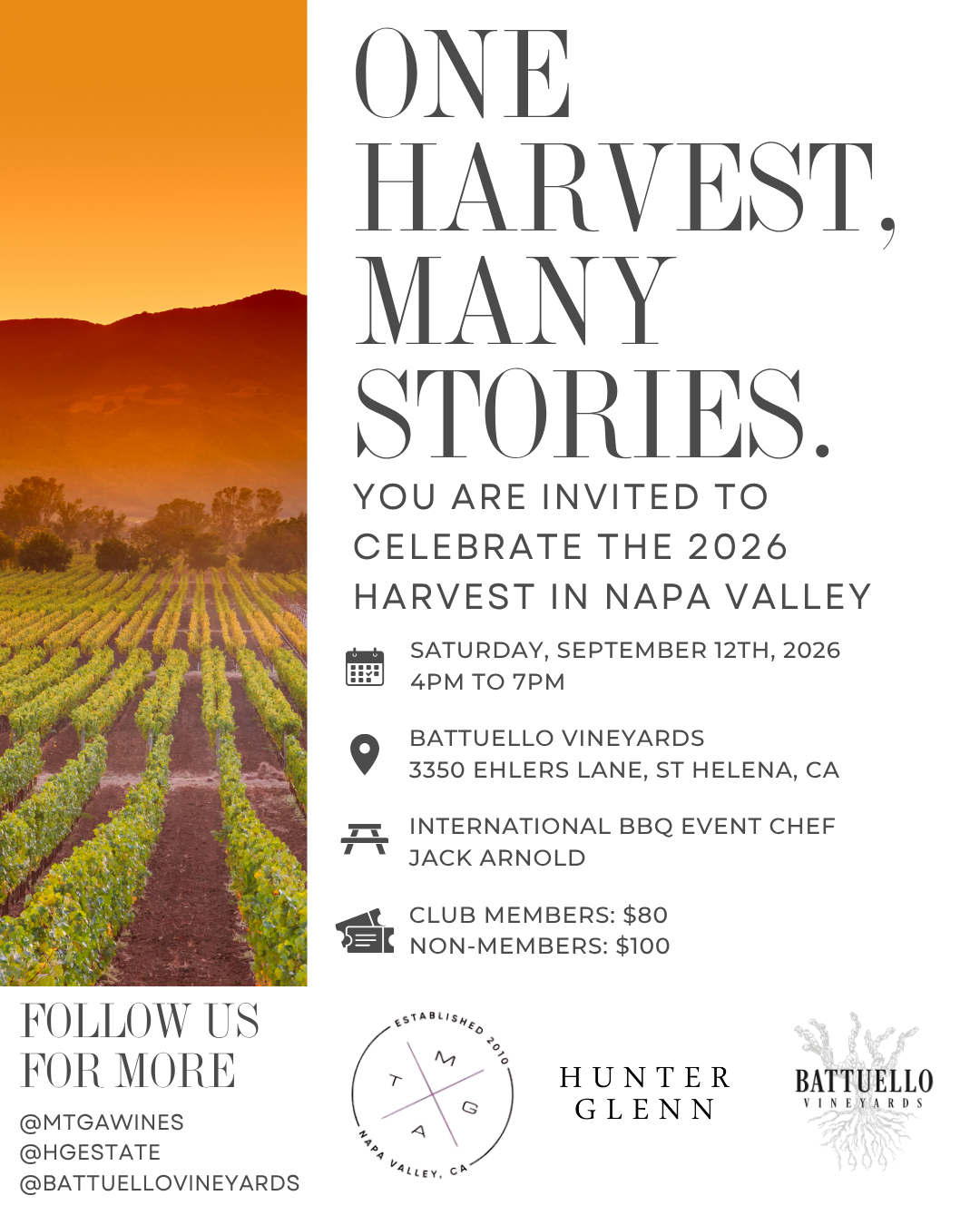 One Harvest, Many Stories - 2026 Harvest Party