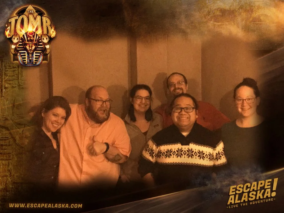 Jardin, Makar and friends at Escape Alaska