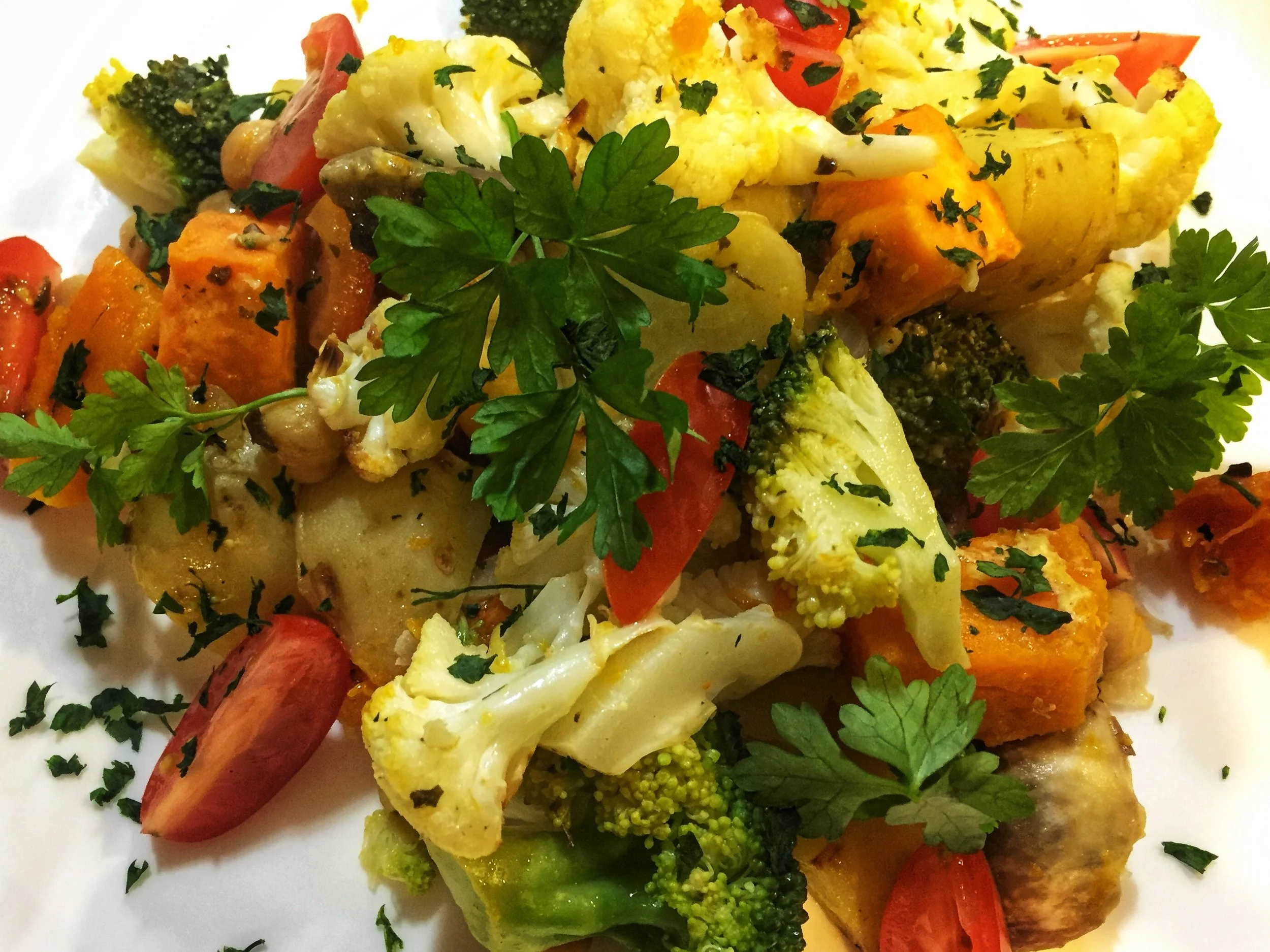 Roast vege salad