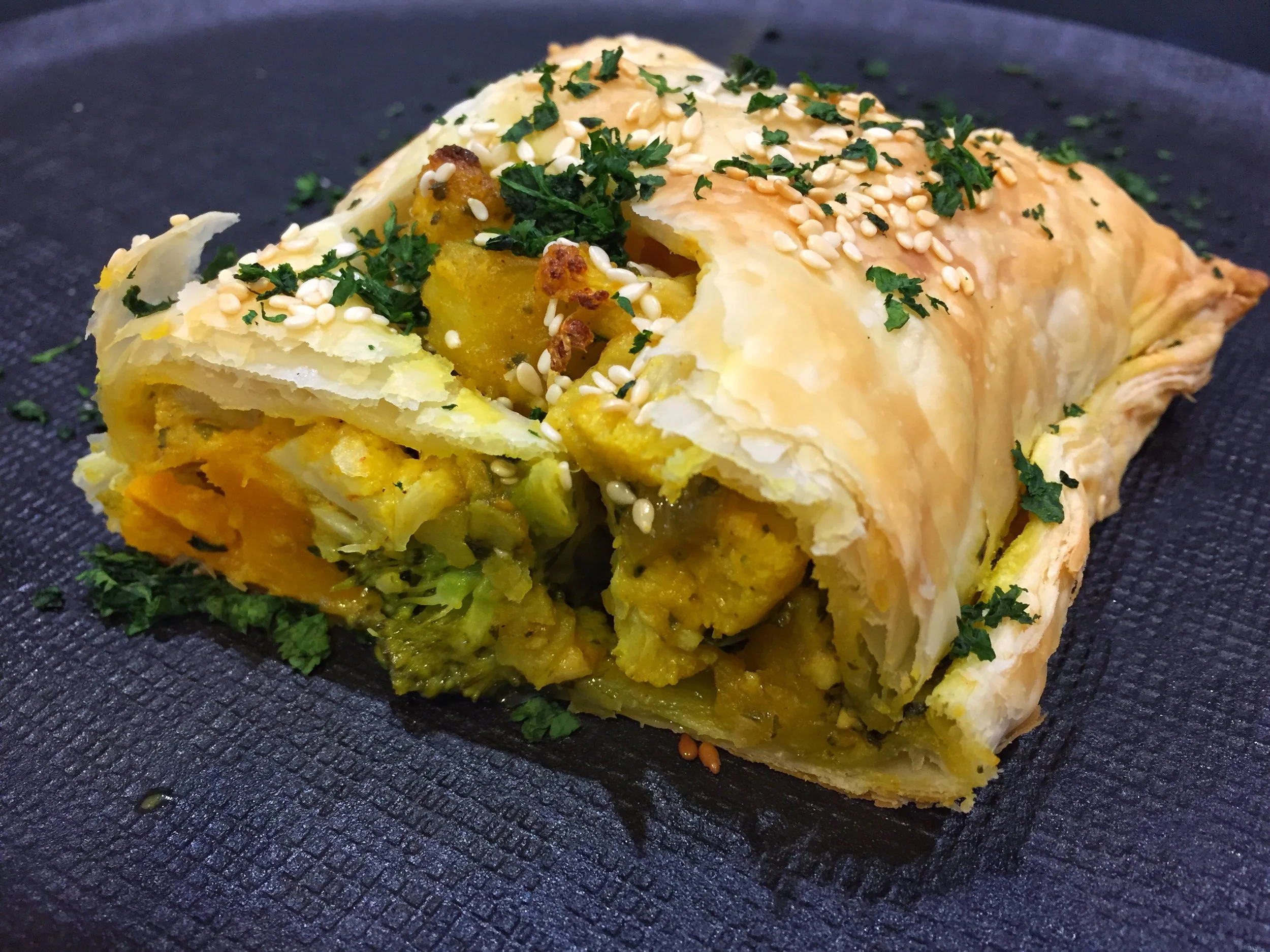Roasted Vege Hummus Jalousies