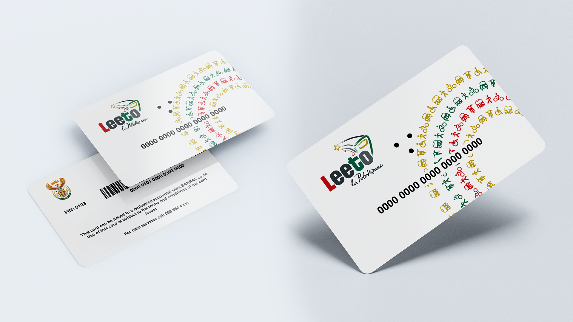  Revamped the travel card to include a set of three dots, specifically tailored for visually impaired customers, facilitating easier identification of the Leeto La Polokwane travel card. 