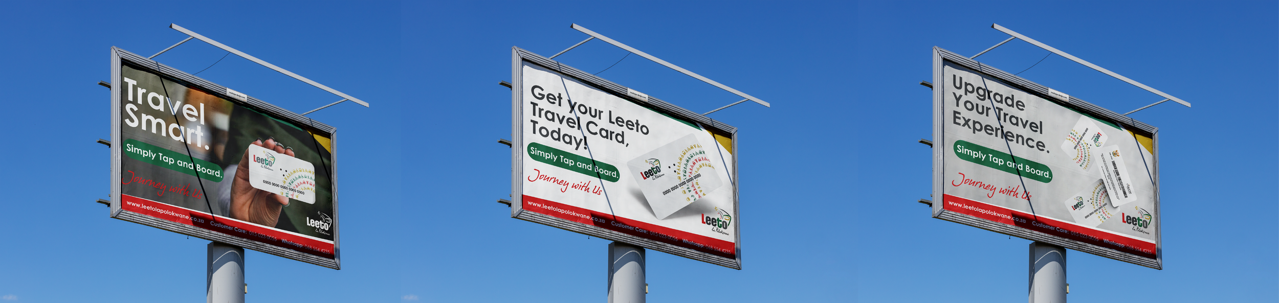  Print billboards that were aimed to promote the new card to customers. 
