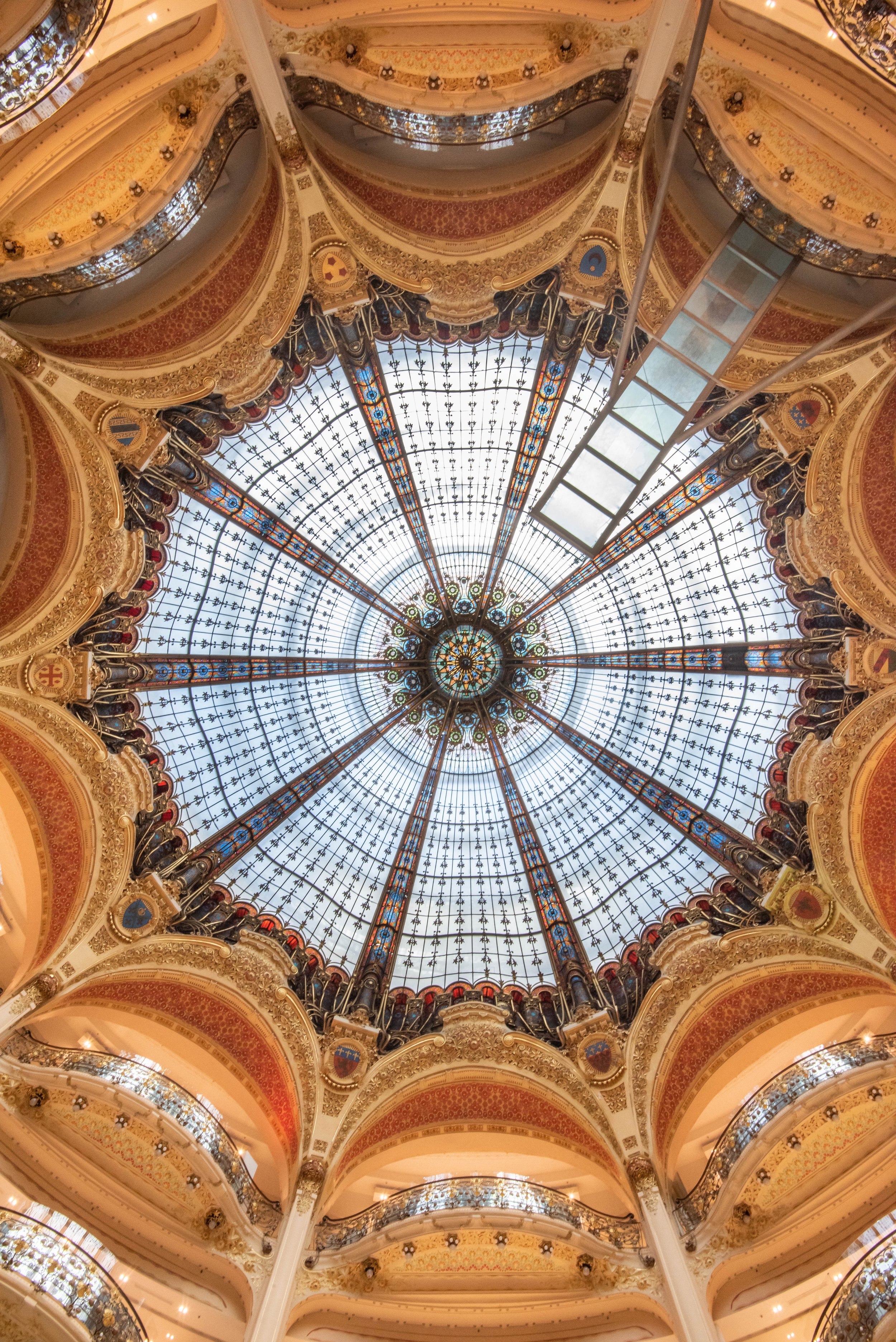 Landing on the roof of the Galeries Lafayette