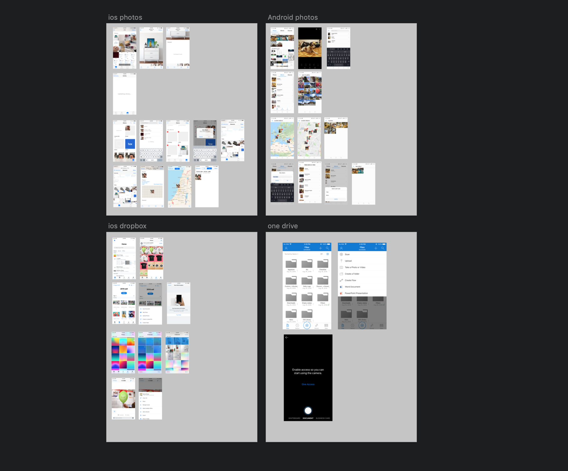 Photo libraries screenshot and workflows.