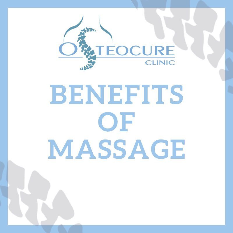 Here at Osteocure, we are proud of offer massage therapy alongside our Osteopathy treatments too. Many of our clients adore massage therapy alongside their osteopathy care to compliment their wellbeing.
 
There are many benefits to massage, here are 