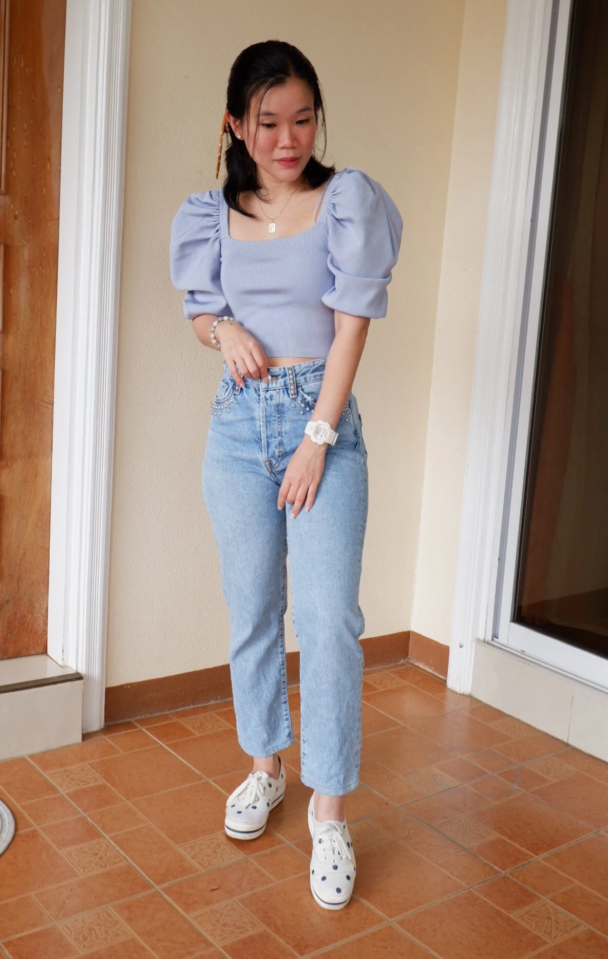 How I style trendy puff sleeve top marmalade