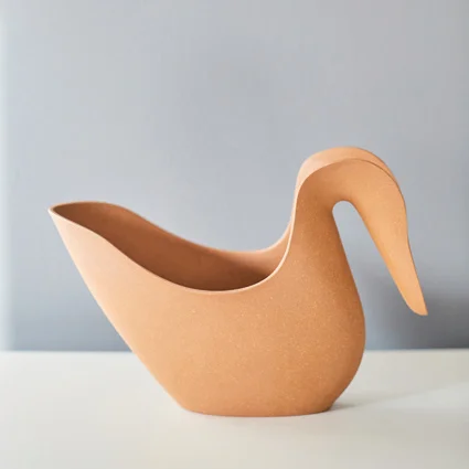 husk swan watering can bronze