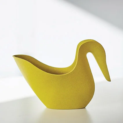 husk swan watering can lime