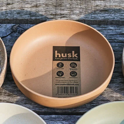 husk small disk planter bronze