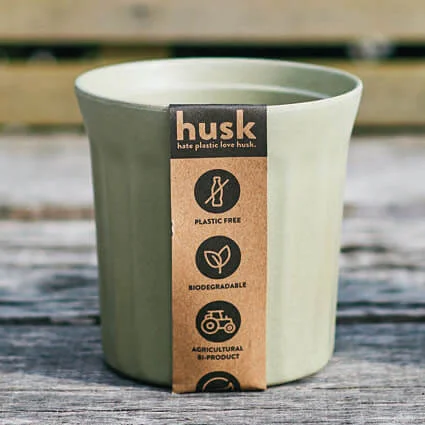 husk small milkshake planter olive