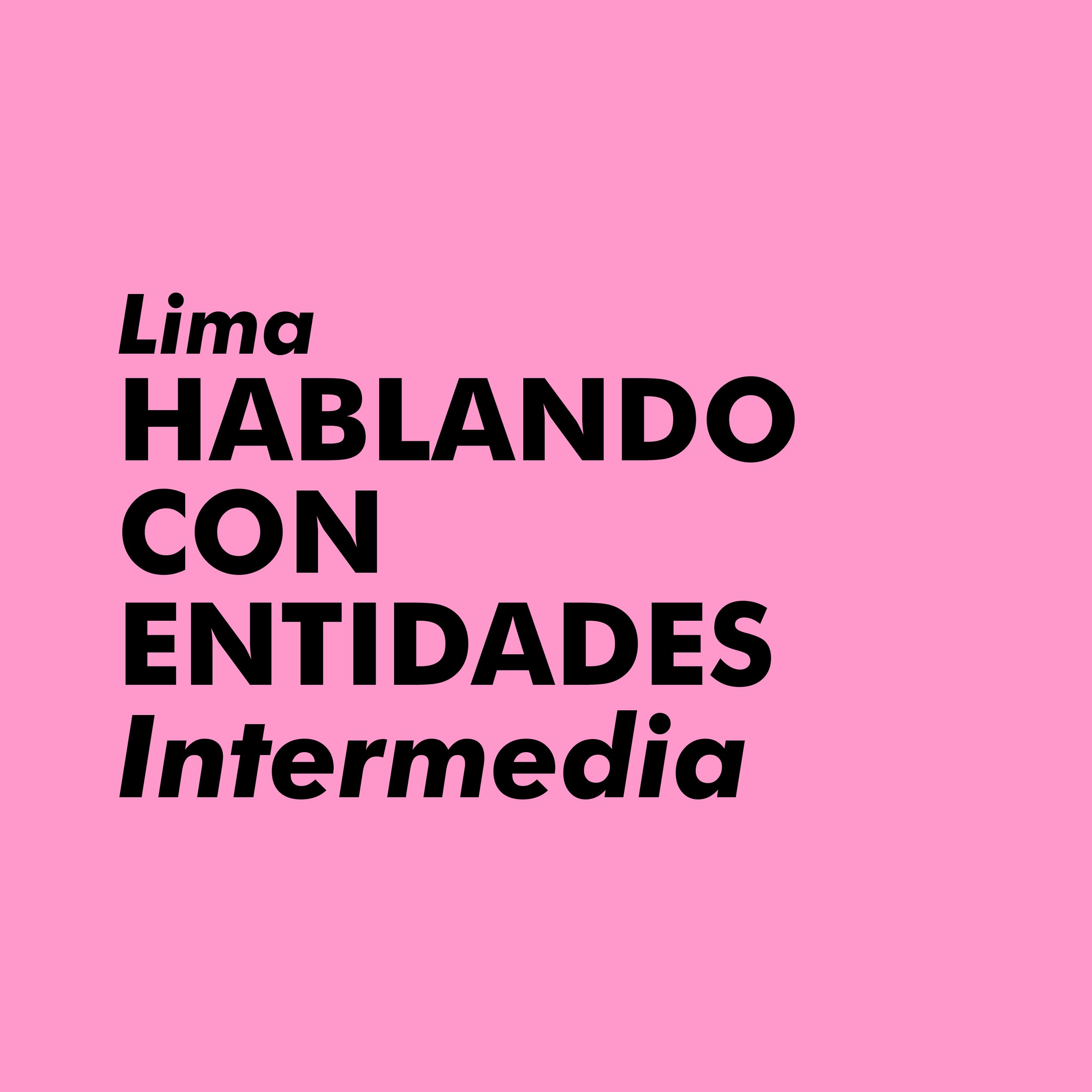 HABLANDO CON LAS ENTIDADES. Clase INTERMEDIA