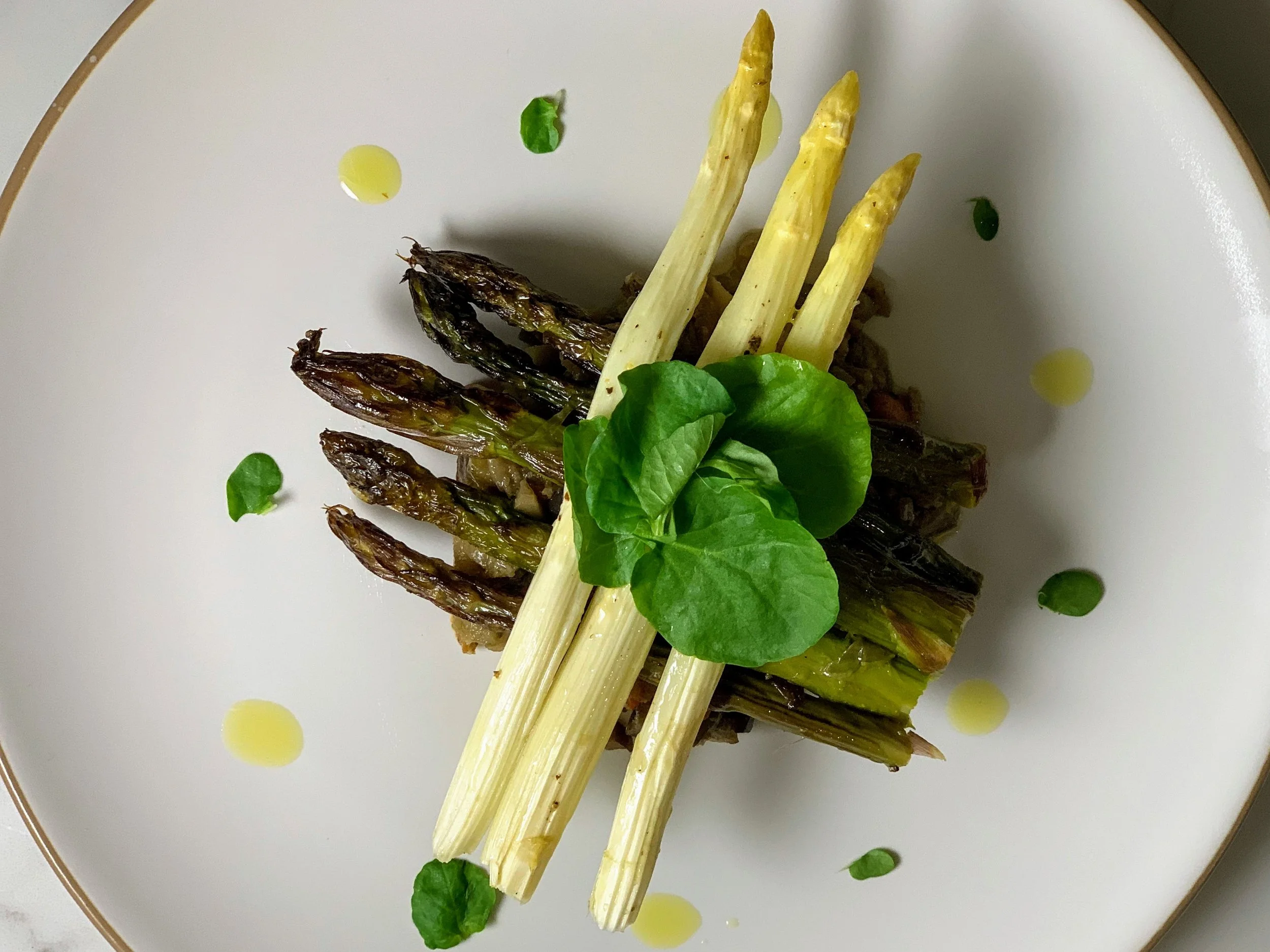 Eggplant and Asparagus Spring Salad