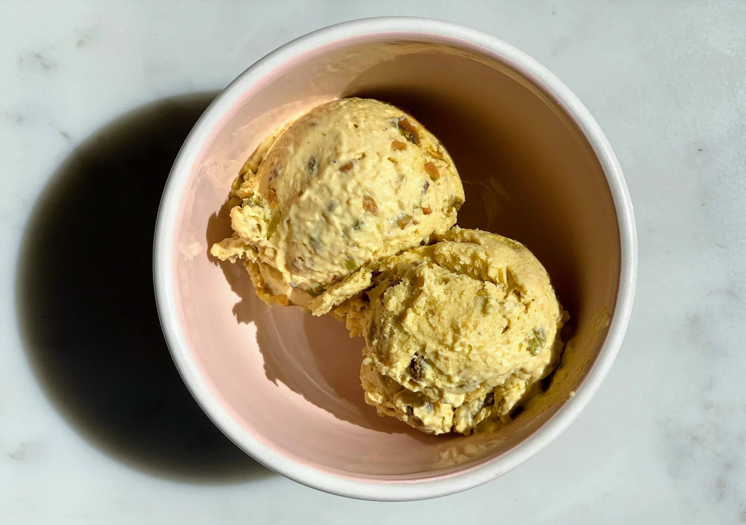 Pistachio Rose Water Ice Cream