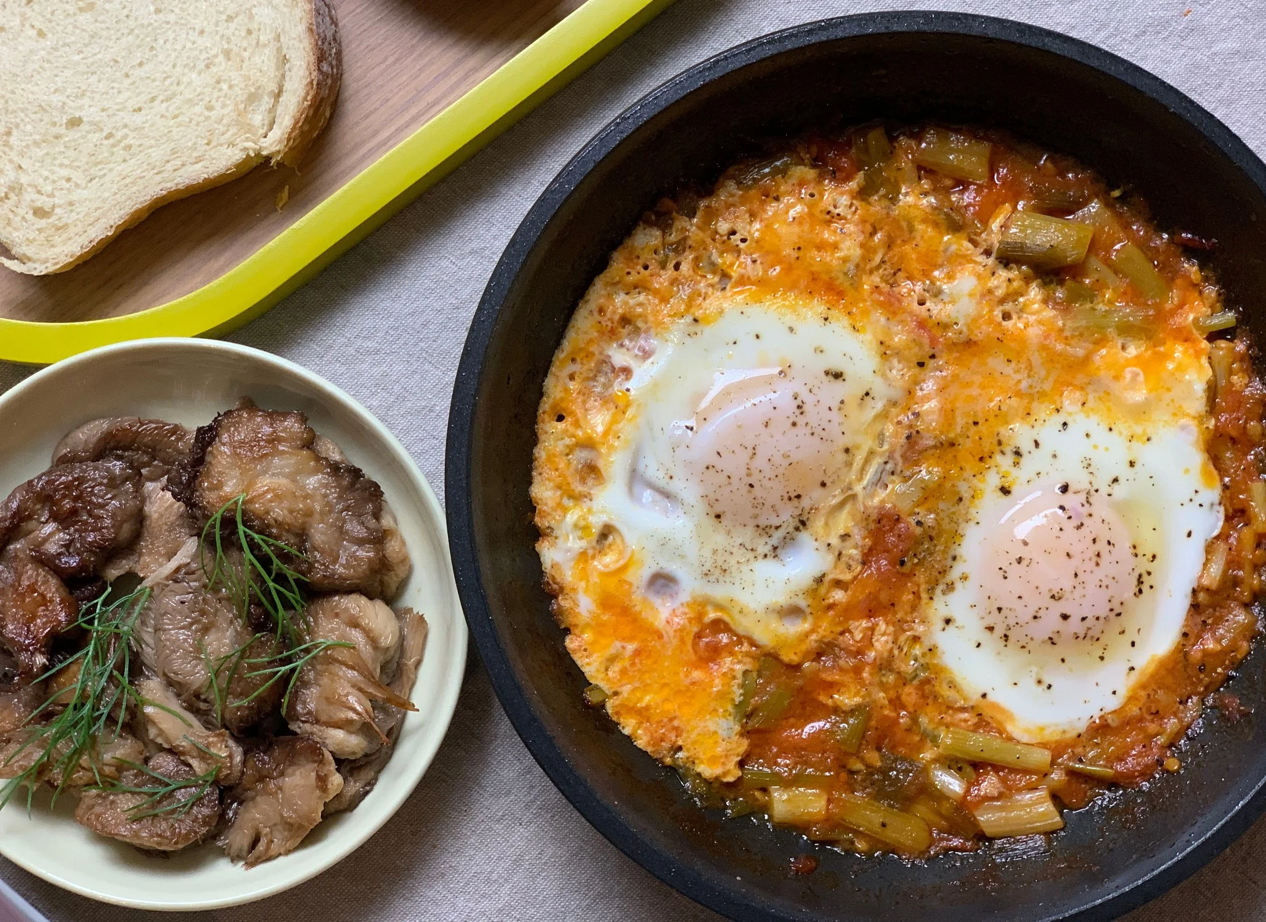 Spring Shakshuka with Ramps