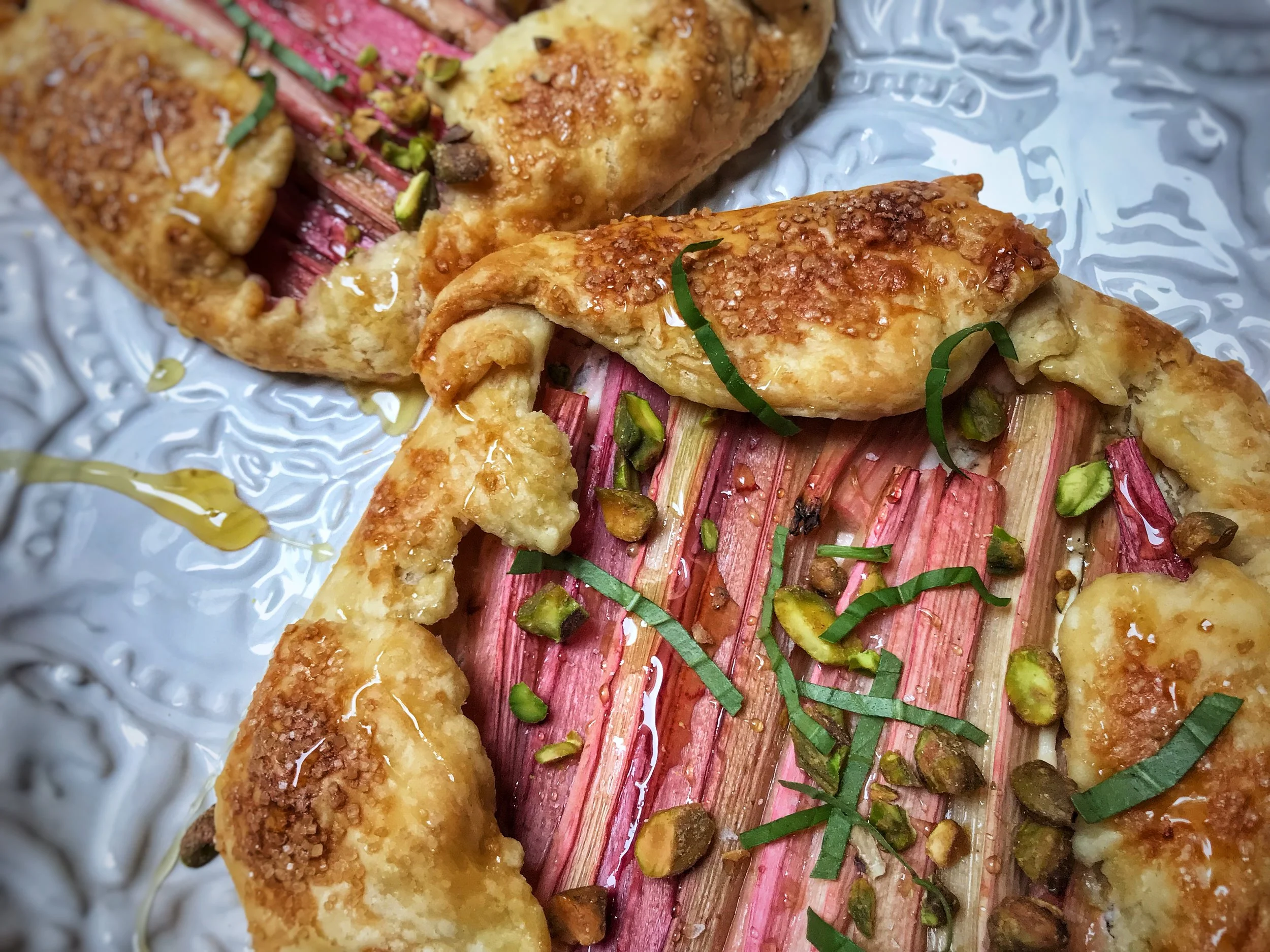 Rhubarb & Goat Cheese Galettes