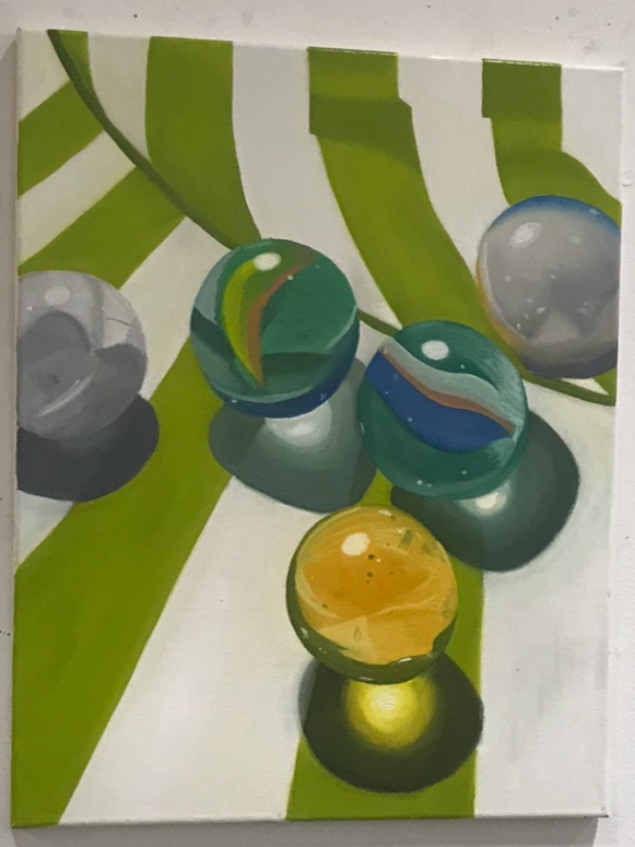 5 Marbles 16x20"