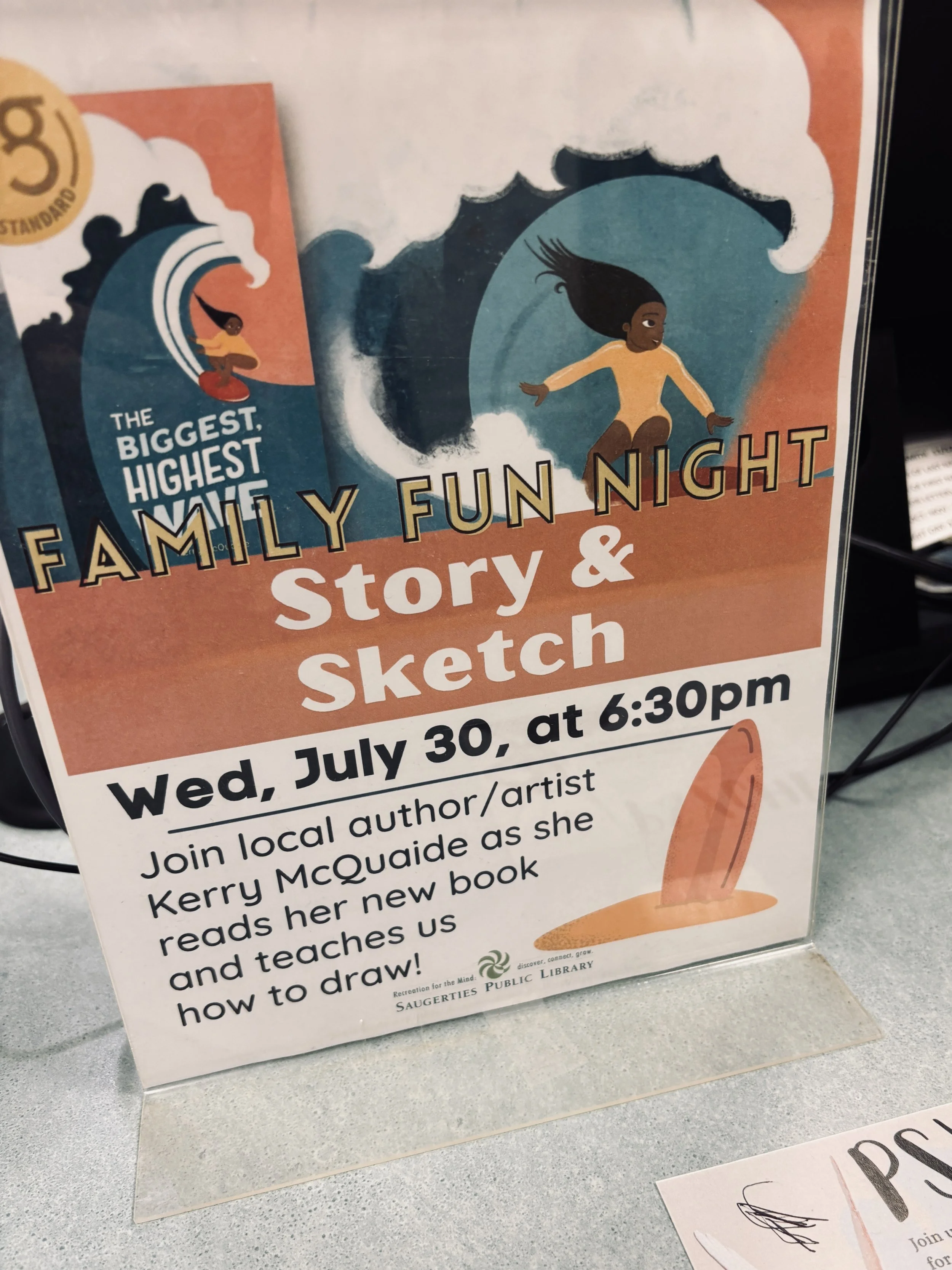 Family Fun Night at Saugerties Library Wednesday July 30th 6:30pm