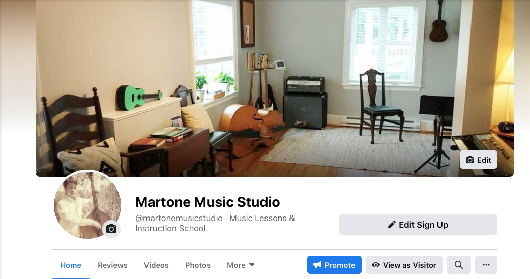 Martone Music Studio Facebook Page!