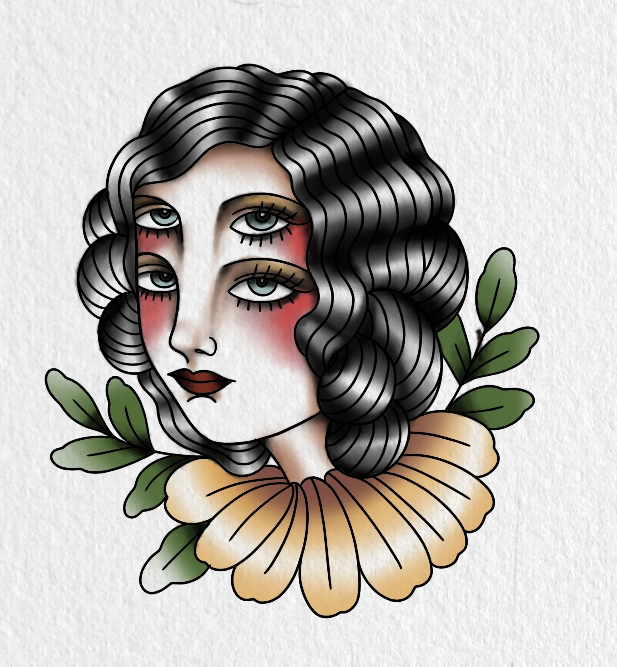 Eyeball Lady 3 - Color