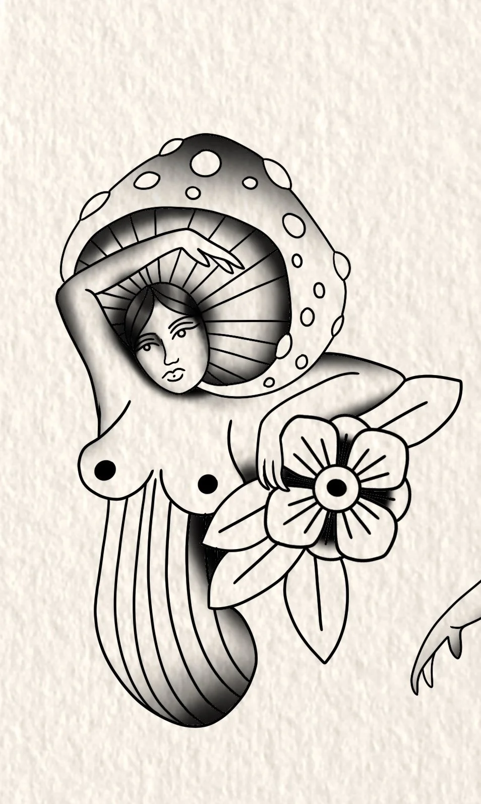 Hotties Shroomin 2 - Blackwork