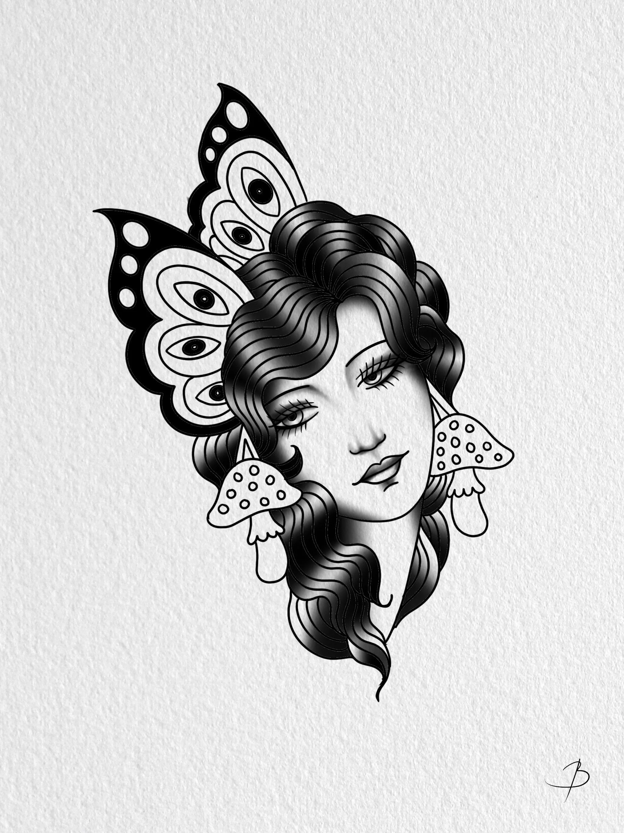 Lost in a Dream - Blackwork