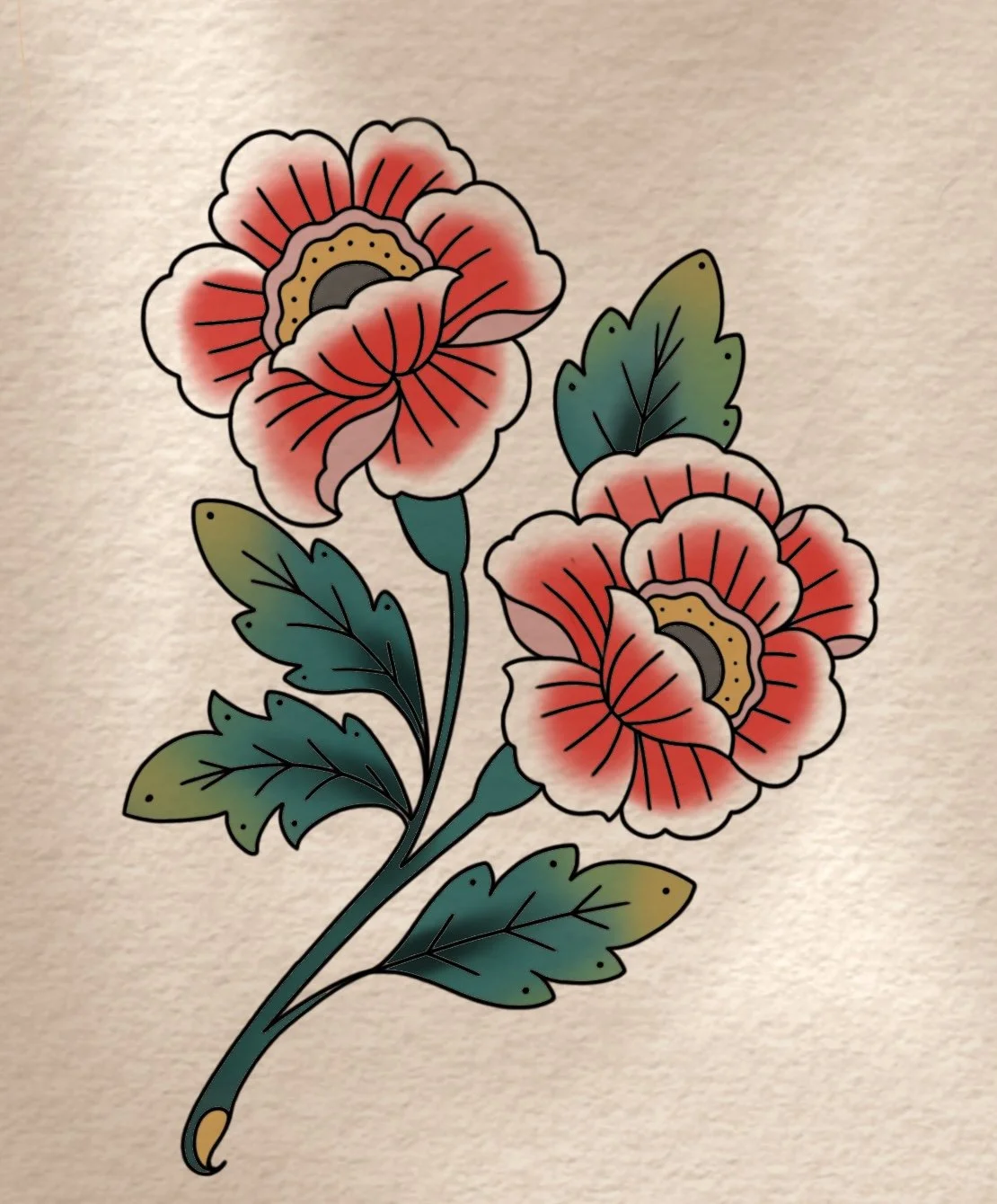 Pair o’ Peonies -  Color
