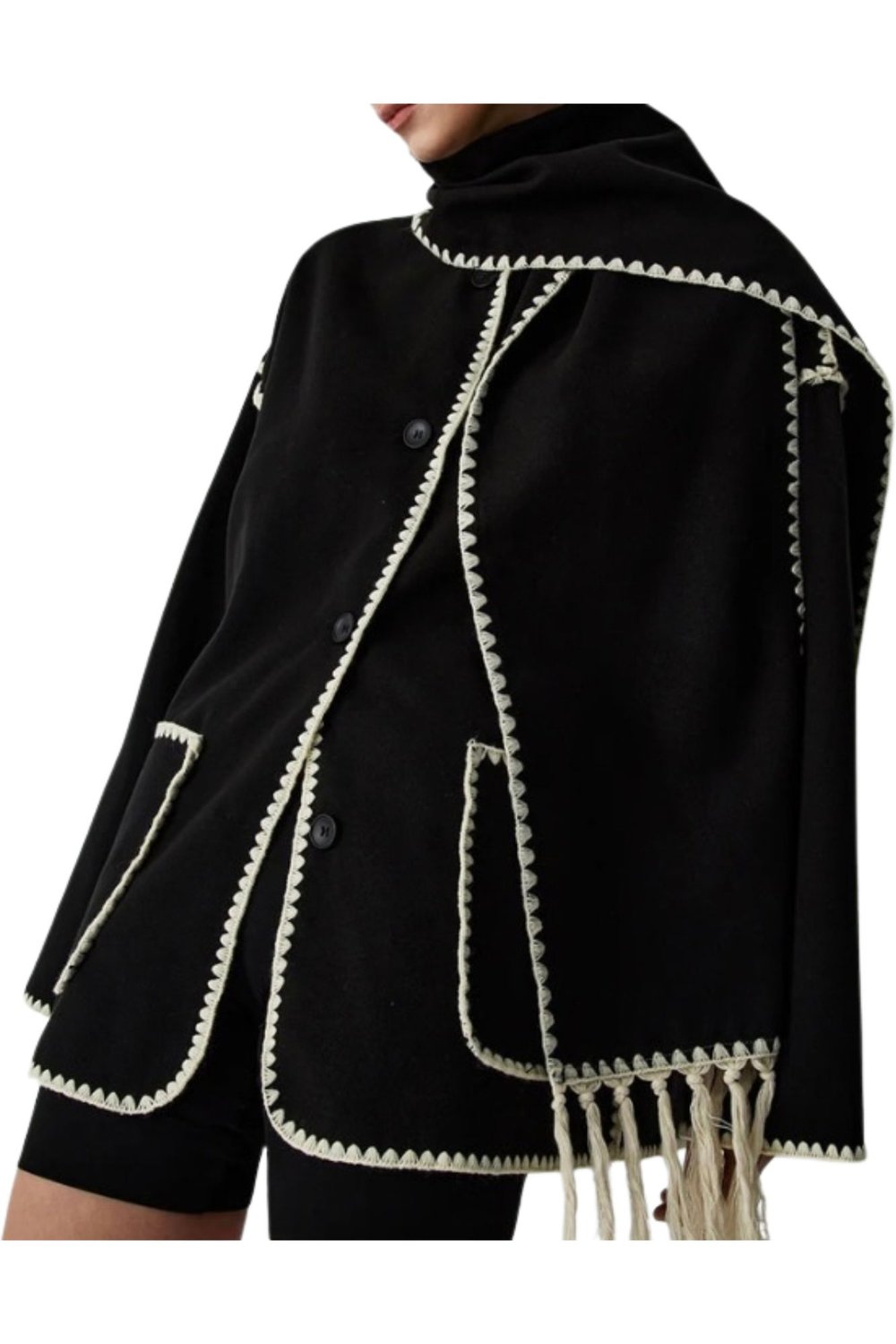  Farfetch  TOTEME Embroidered Scarf Jacket  $1,130 