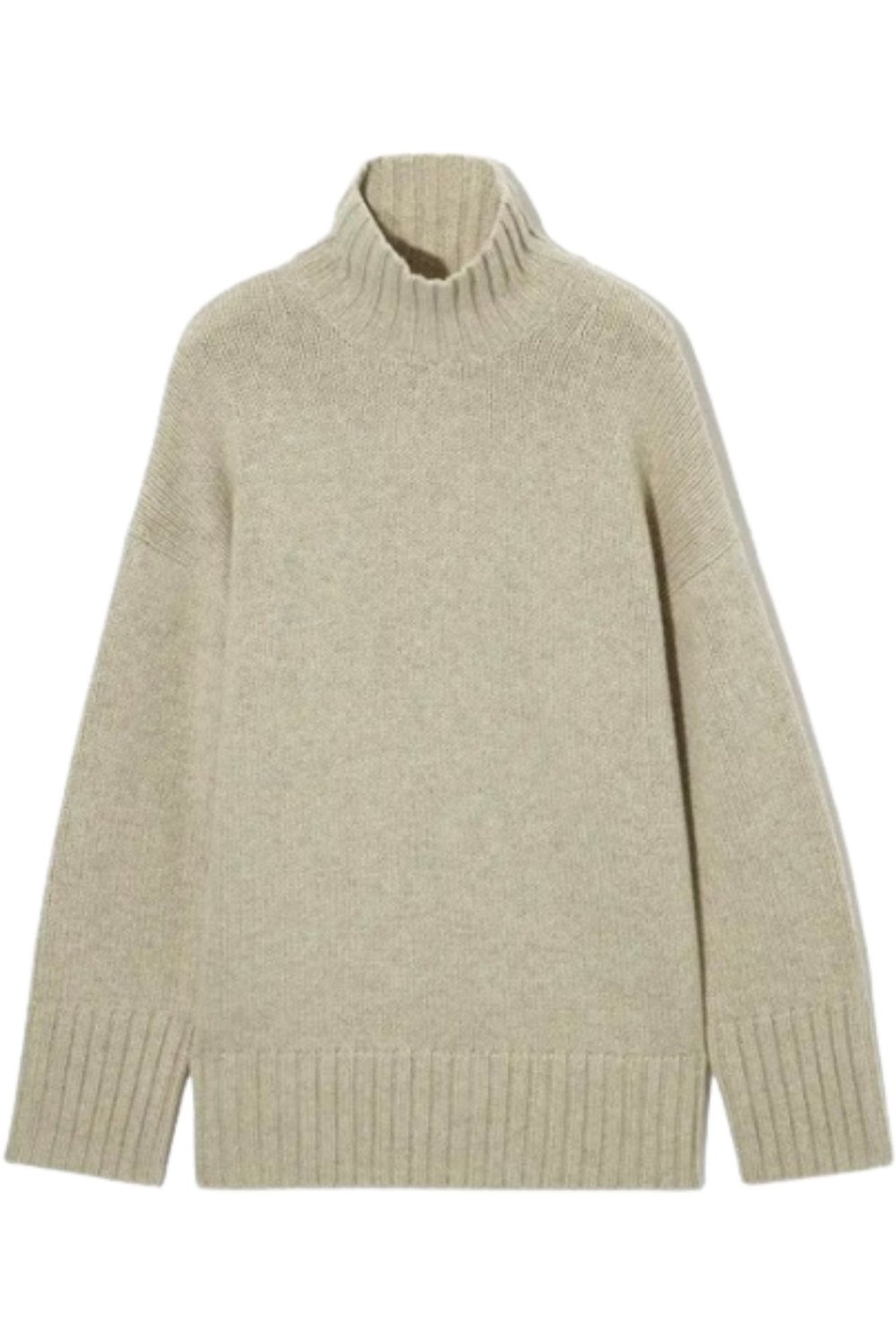   COS   FUNNEL-NECK PURE CASHMERE SWEATER  $350 