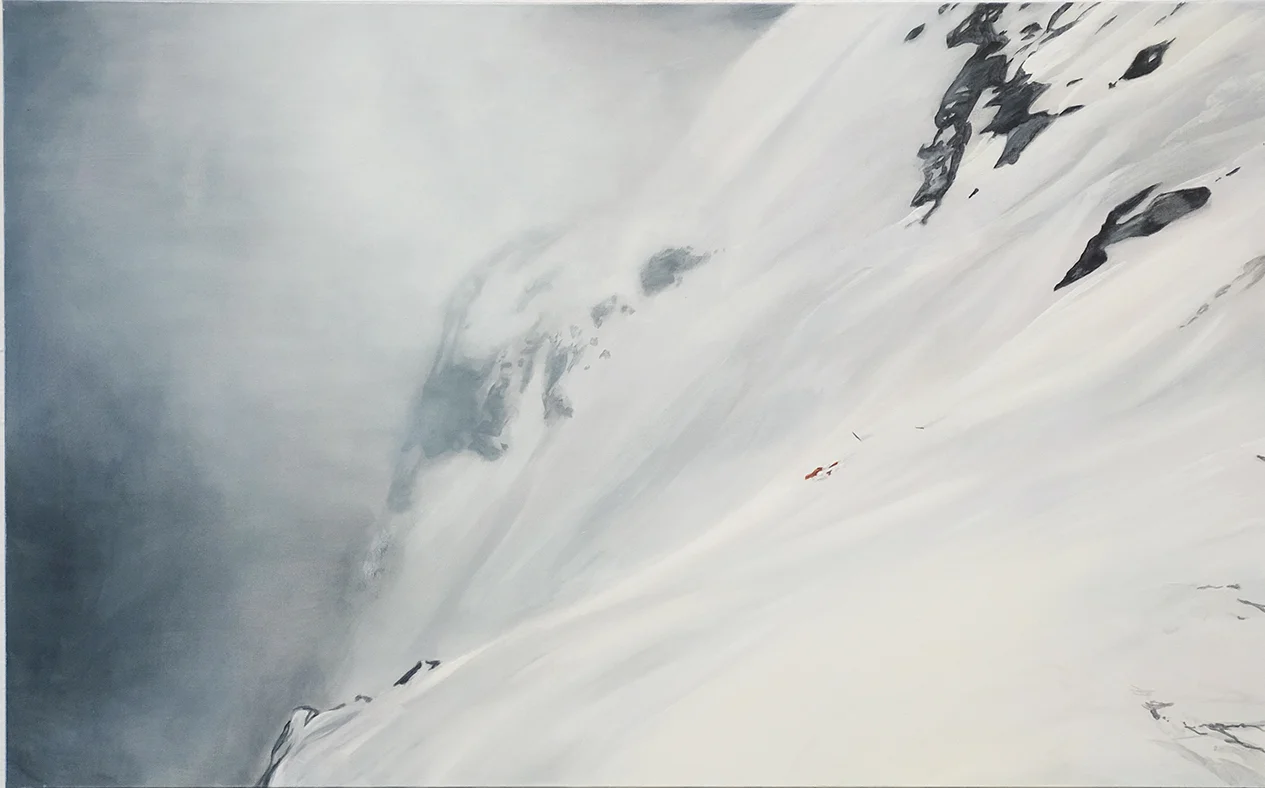 Dead Climber #4, 2018, Oil on Canvas, 30"x40"