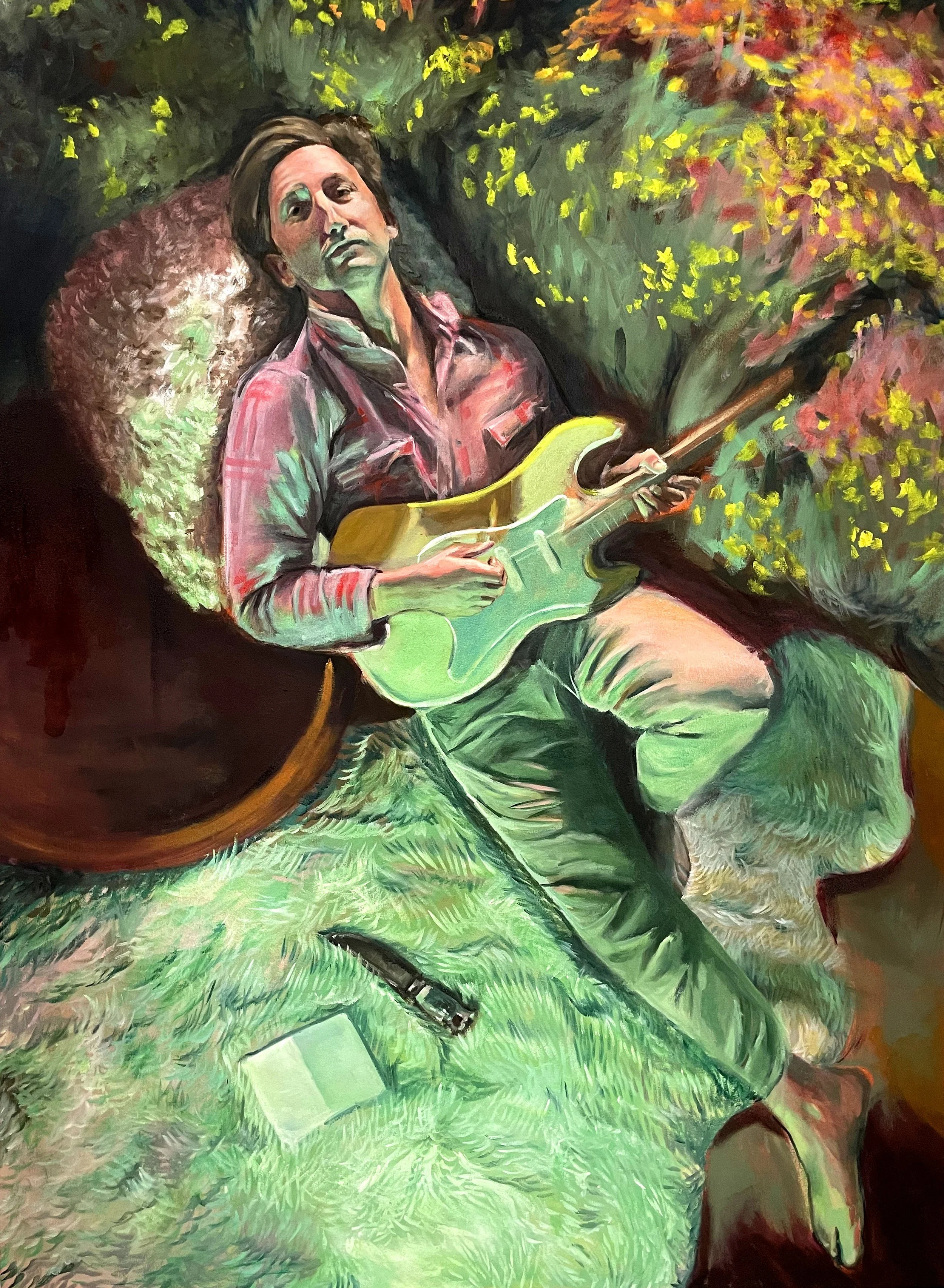 Brandon Plays My Yellow Guitar