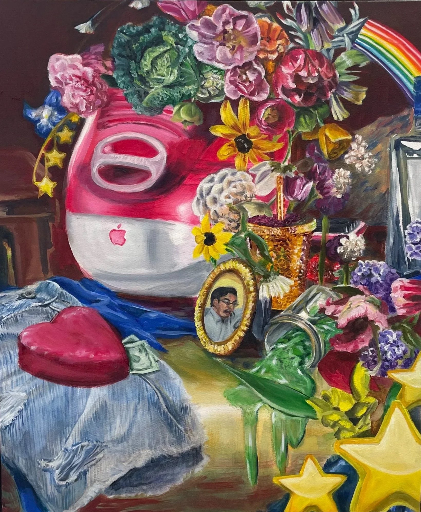  “Daddy Jobs”, 2025, 30” x 40”, oil on canvas 