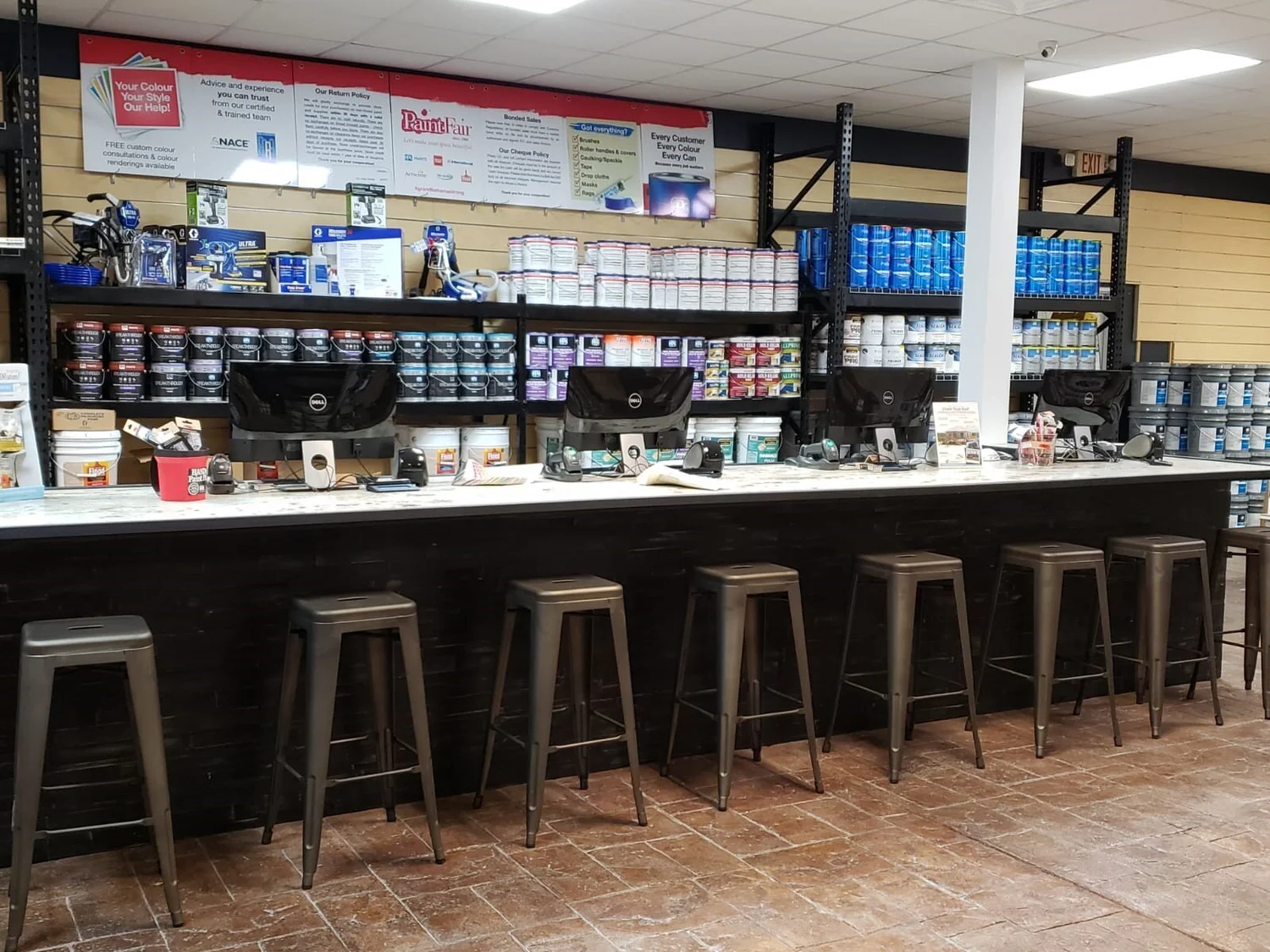 Paint Store Counter Paint Fair