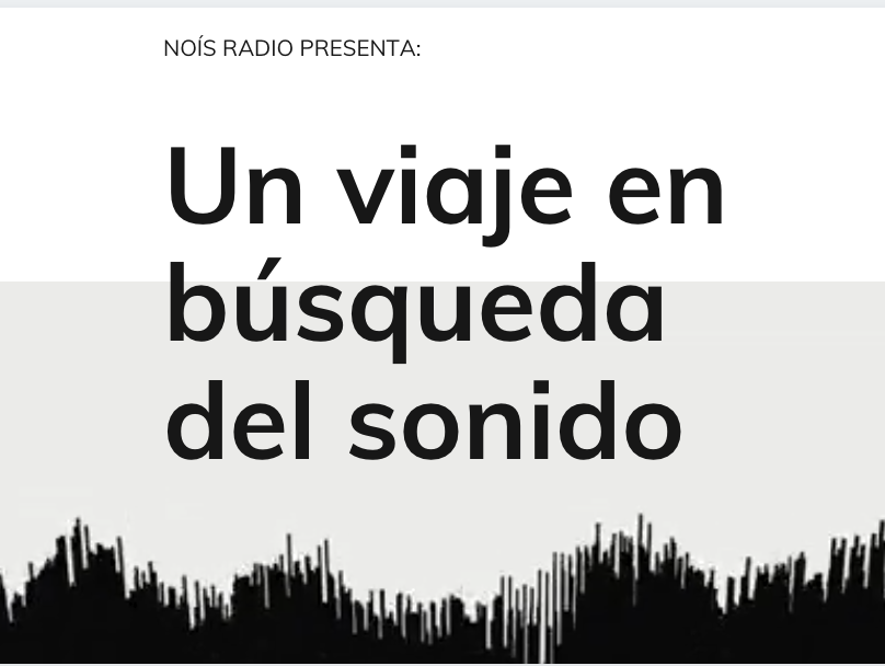 Narrativas Sonoras con énfasis en Podcast 