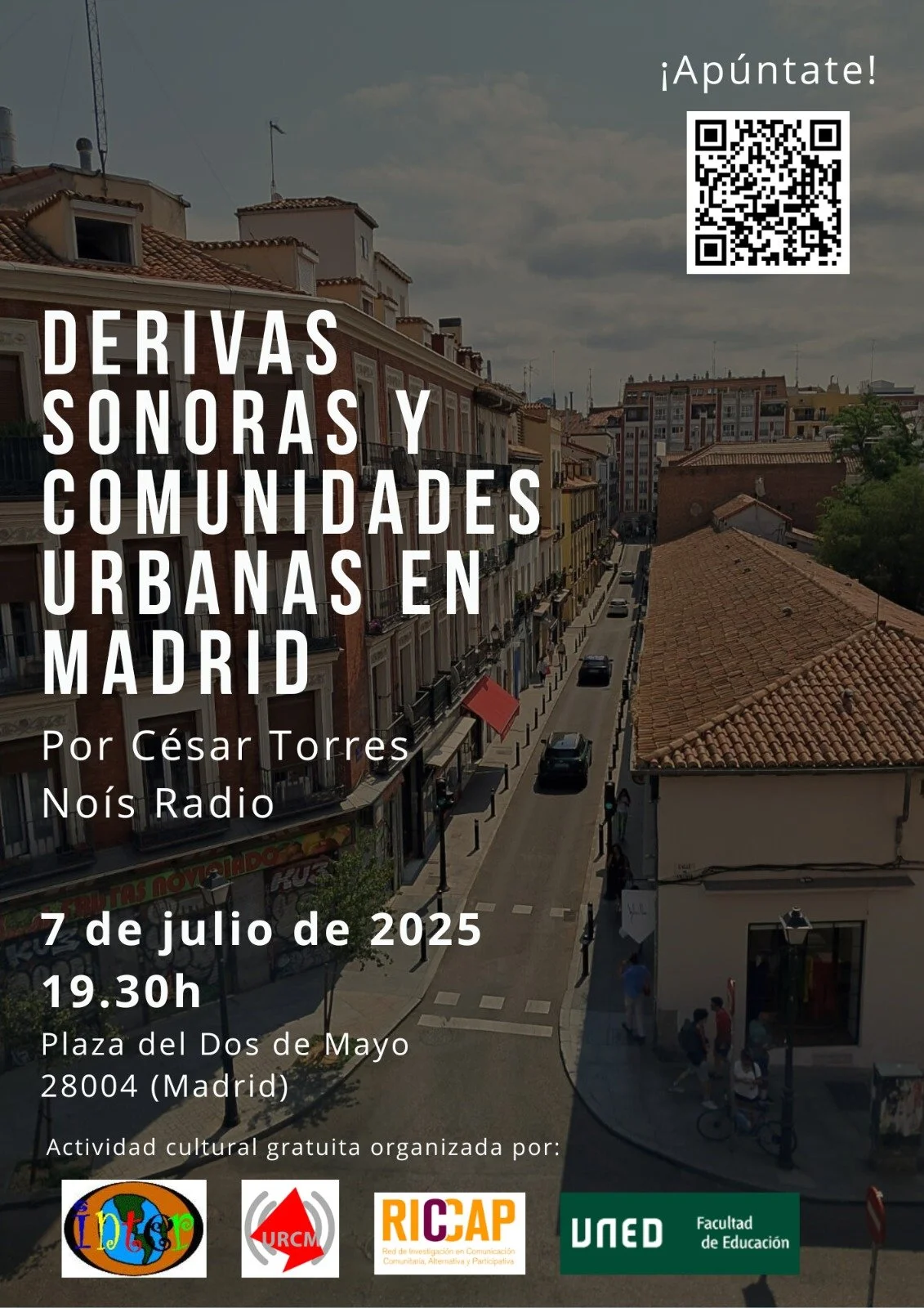 PASEO/DERIVA SONORA POR EL BARRIO DE LAS MARAVILLAS, MADRID