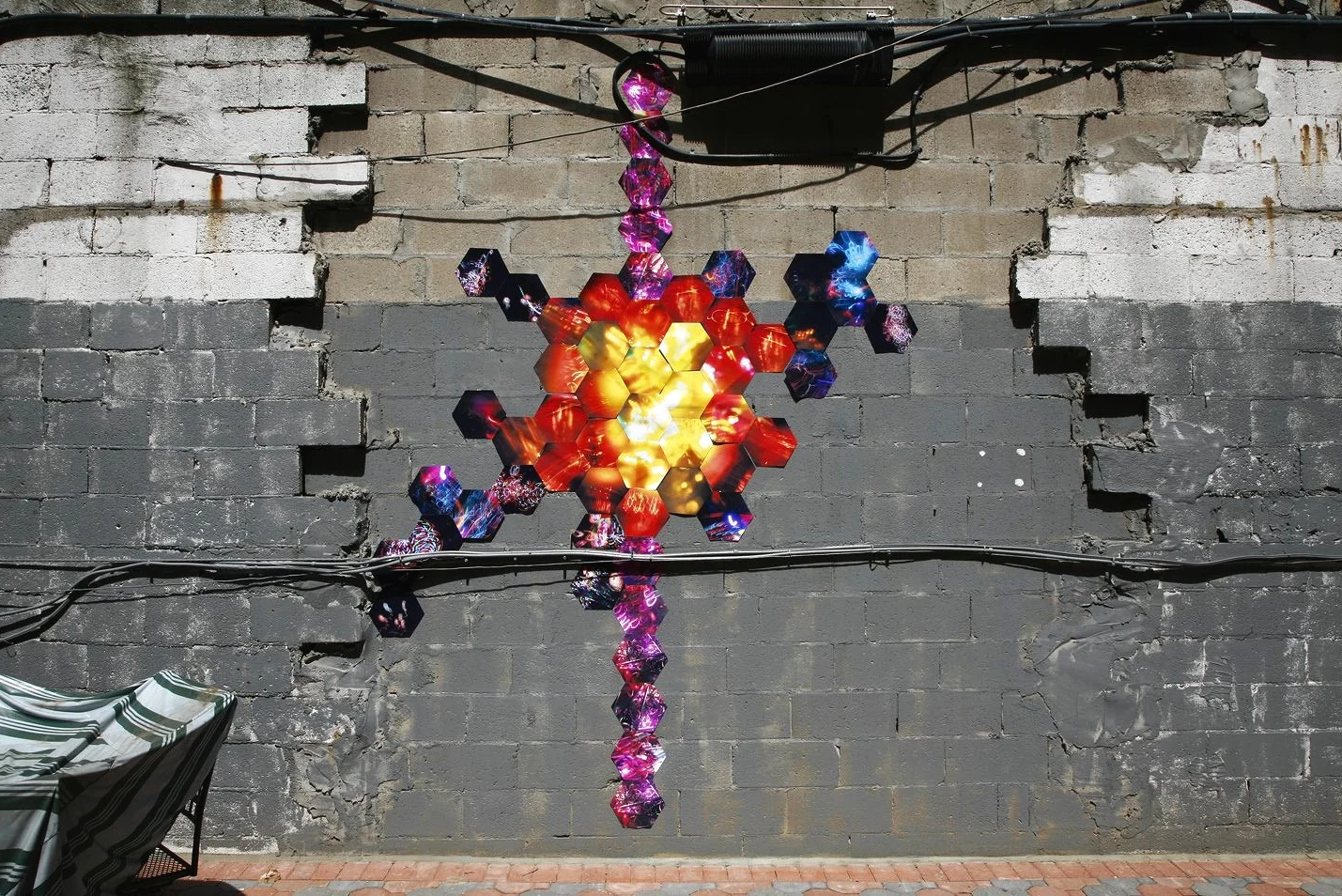 Behind 24 Bond Street, NoHo, Manhattan, inkjet photographs, 2010