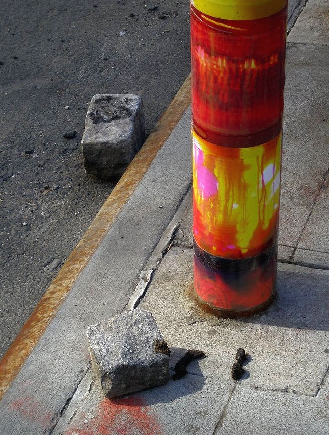 41 Bond Street (pole), NoHo, Manhattan, inkjet photographs, 2009