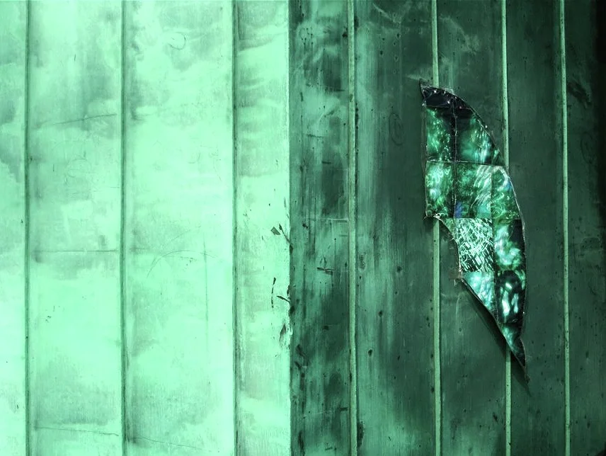 16 Beaver Street, (green on green), Financial District, Manhattan, inkjet photographs, 2008
