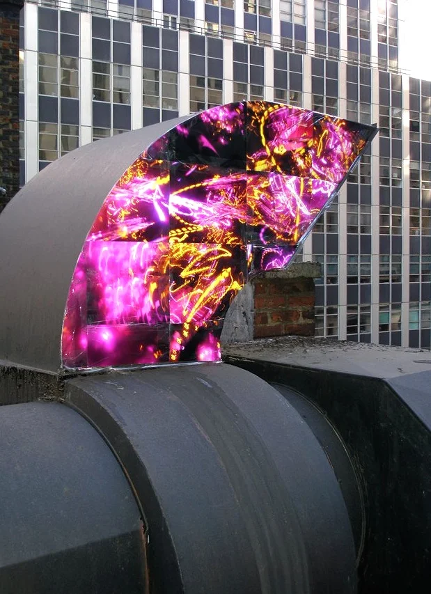 16 Beaver Street (HVAC vent/pink), Financial District, Manhattan, inkjet photographs, 2007
