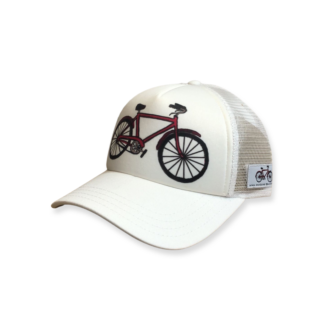 Original Logo Trucker - White/White
