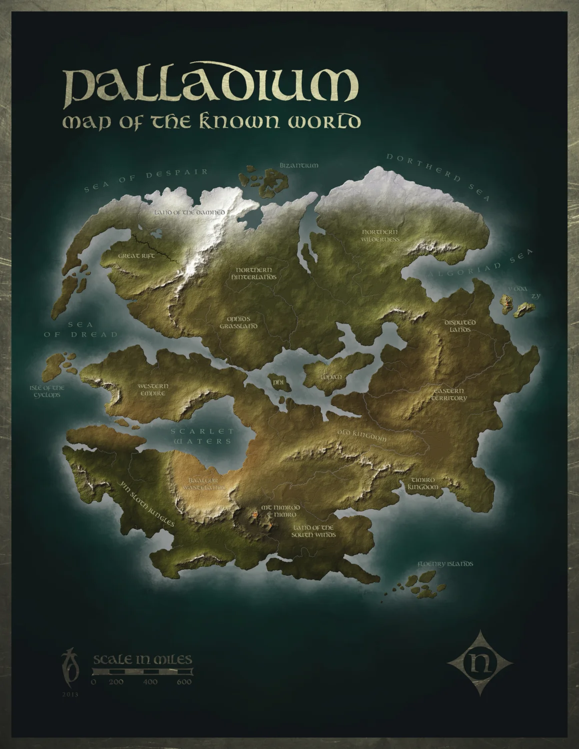 Palladium Wold Map