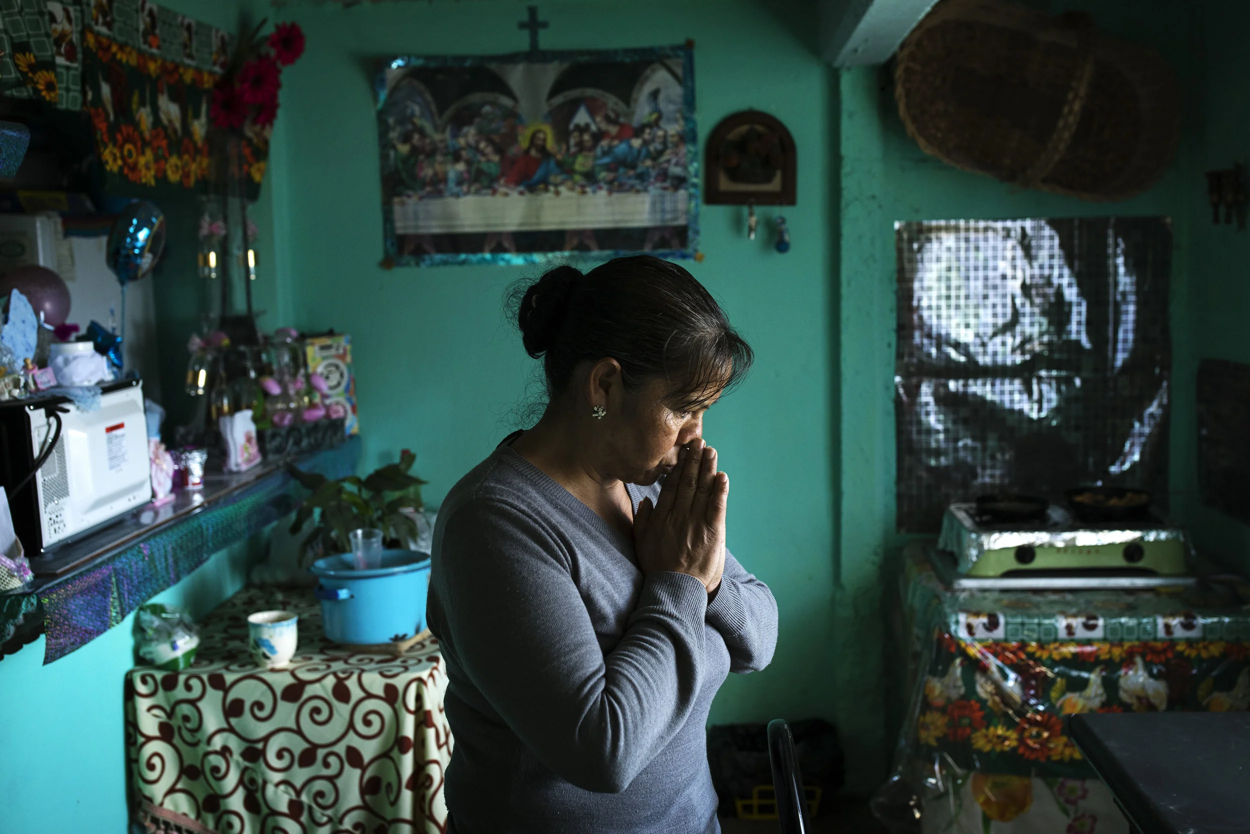 Martina Garcîa Juárez, 51, a single mother and domestic violence survivor, started participating in the program in 2002. Around seven years ago, she was placed on a farm she says was abusive. She reported it to the Mexican authorities and was not called back to Canada until this year. Every year she has paid 1300 pesos, or nearly $90 CDN, for a medical exam to get clearance to come to Canada without getting a placement. When in Mexico, she works at a sewing factory to make ends meet.