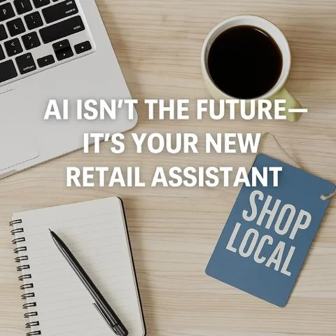 Retailers &mdash; AI isn&rsquo;t about robots taking over your store.

It&rsquo;s about working smarter, not harder:

- From writing social captions and emails 

- to analyzing your sales data

- to creating display ideas and visuals 

- AI tools can