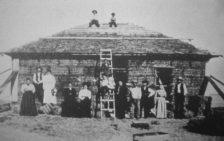 Straw Bale Simonton House, Purdum Nebraska , 1908