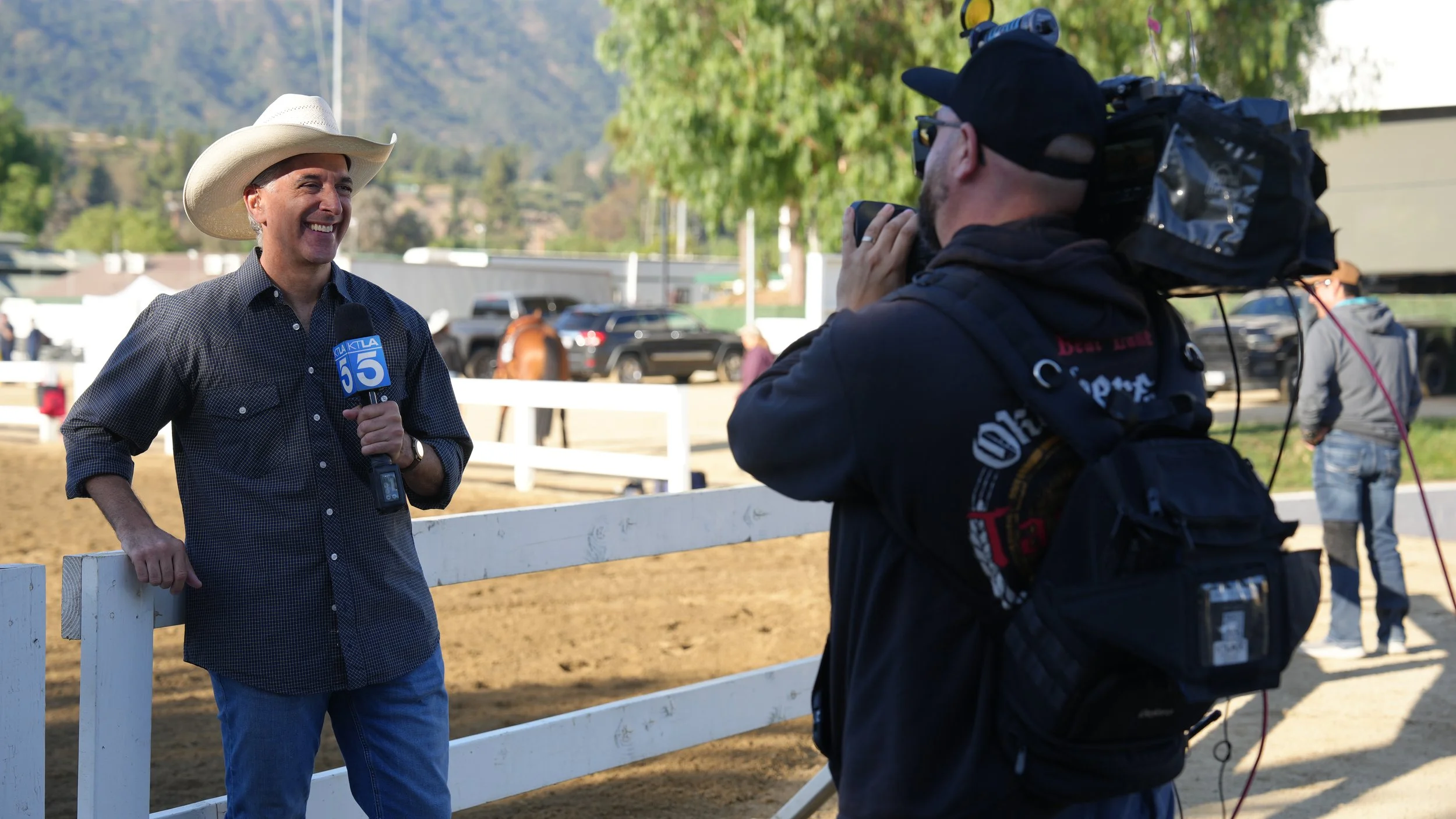 Scott "Movie" Mantz reports live from LAEC on KTLA Channel 5 News.