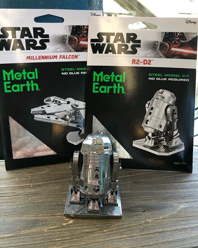 Metal Earth has arrived! Steel model kits ranging from easy to hard. We have everything from the Titanic, to R2-D2! #metalearth #modelkits #funforall #shoplocal #windjammeremporium #boothbayharbor #weship📦