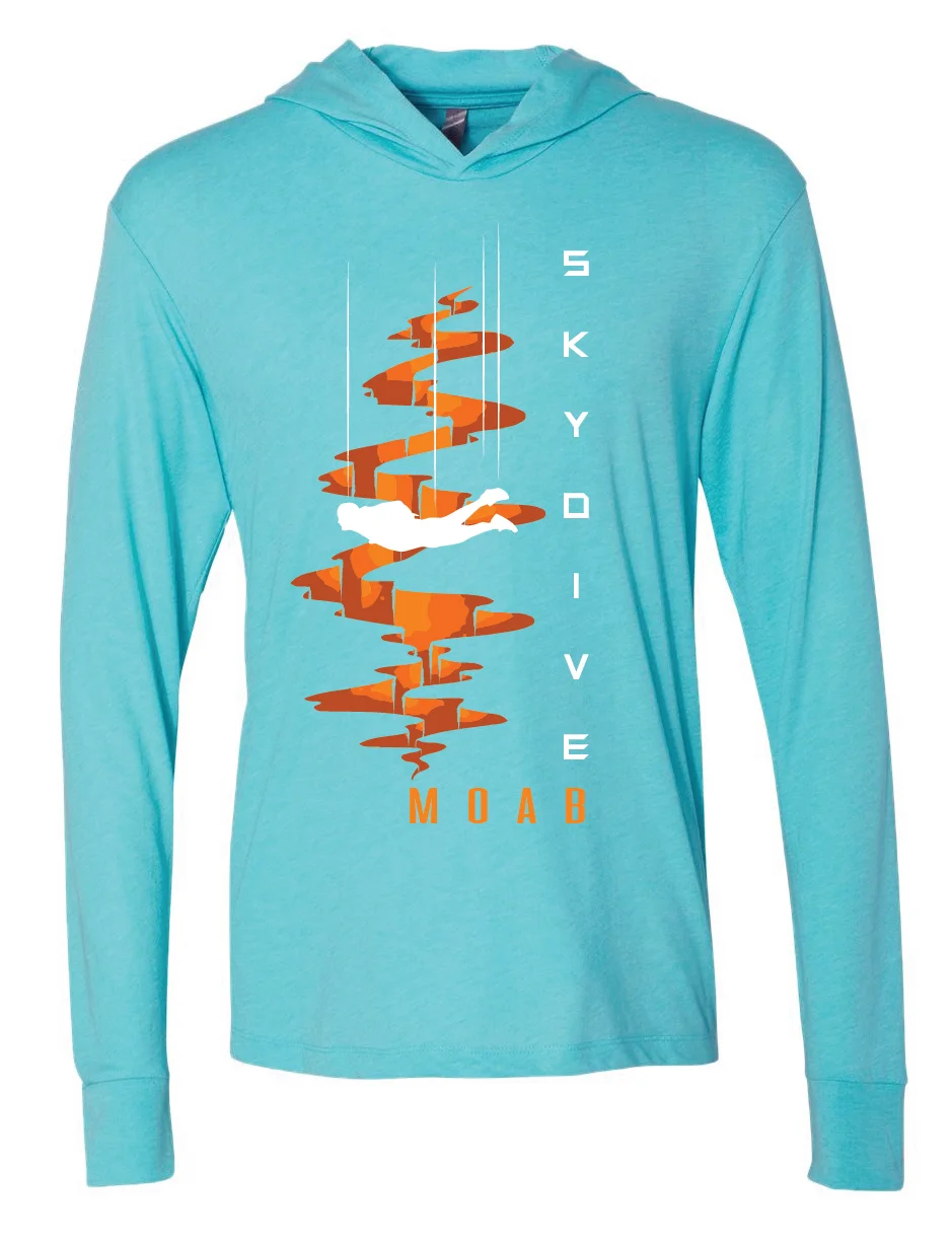 Tahiti Blue Hooded long sleeve